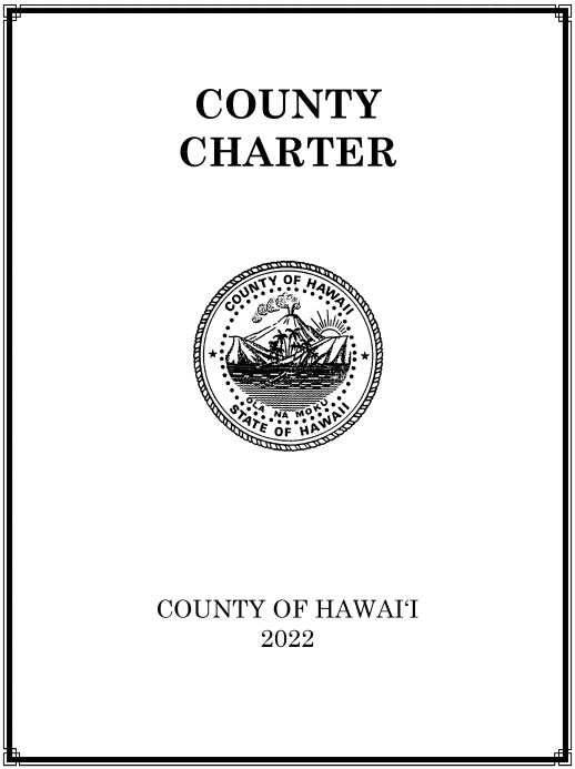 2020 Hawaii County Charter