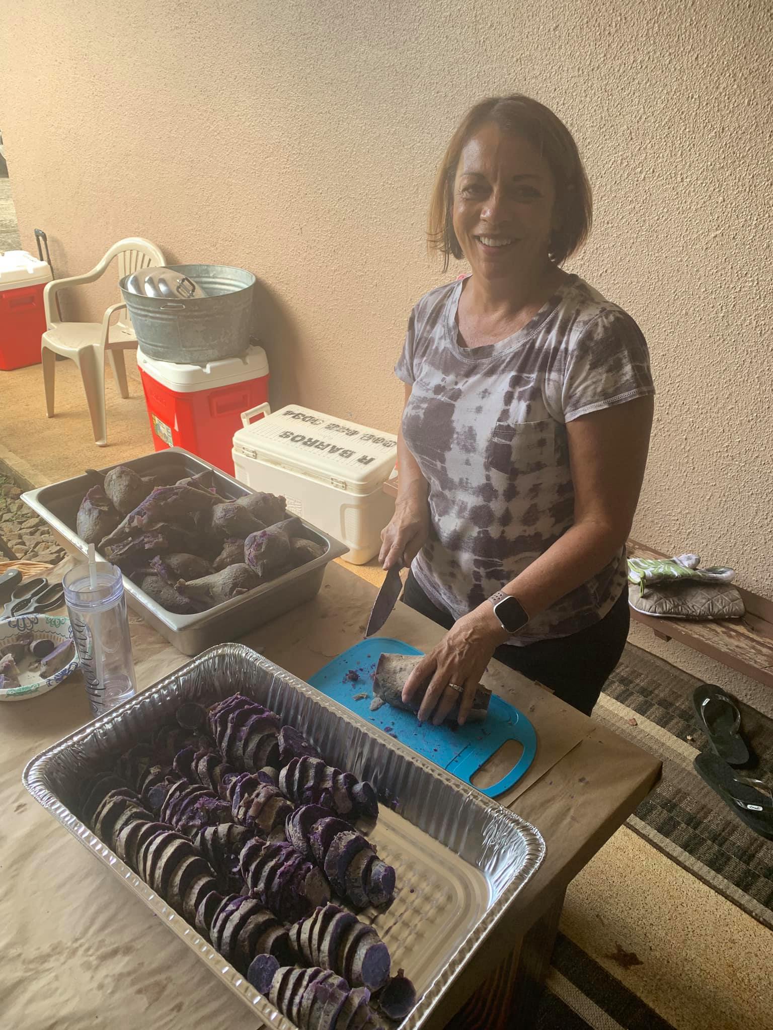 cooking sweet potatoes